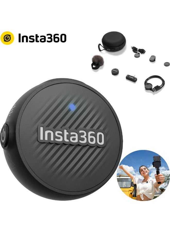 Insta360 Mic Air Transmitter, 7.9g Ultralight, Mini Mic, Wireless Lavalier Microphone, Noise Cancelling, Vlog, Streaming, Compatible X5/X4/X4 Air/Ace Pro 2/GO Ultra - Image 1